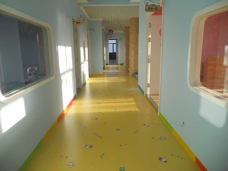 陜西榆林市遠興國學幼兒園塑膠地板