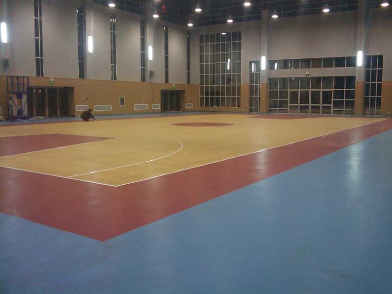 籃球館地板兩種劃線方法對比以及后期維護方法